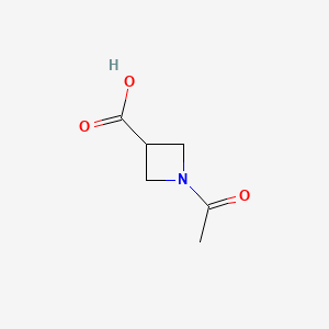 Chemical structure of 1-Acetyl-3-azetidinecarboxylic Acid