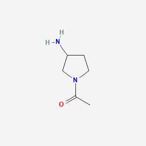 Chemical structure of 1-Acetyl-3-aminopyrrolidine