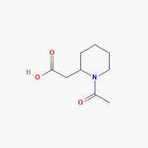 Chemical structure of 1-Acetyl-2-piperidineacetic Acid