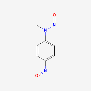 Chemical structure of 1-Acetyl-2-amino-4-oxo-4,5-dihydropyrrole-3-carbonitrile
