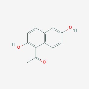 Chemical structure of 1-Acetyl-2,6-dihydroxynaphthalene