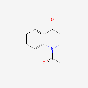 Chemical structure of 1-Acetyl-2,3-dihydroquinolin-4(1H)-one