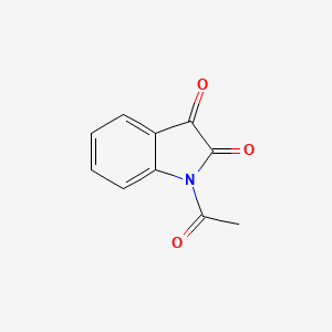 Chemical structure of Acetylisatin