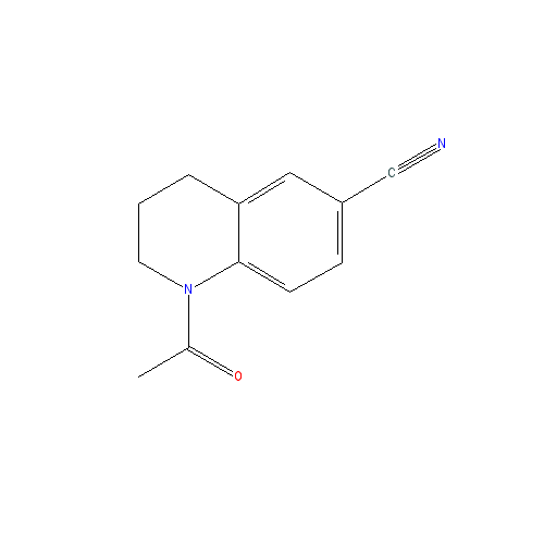 Chemical structure of 1-Acetyl-1,2,3,4-tetrahydroquinoline-6-carbonitrile