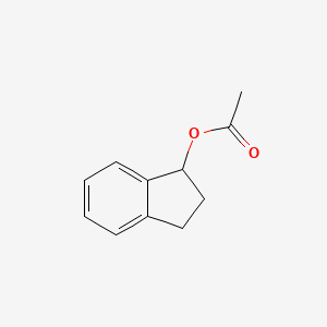 Chemical structure of 1-Acetoxyindan