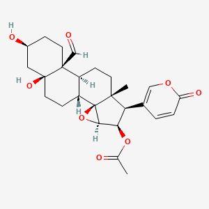 Chemical structure of 19-Oxocinobufotalin