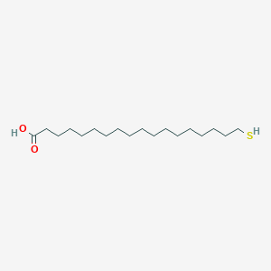 Chemical structure of 18-mercaptooctadecanoic acid