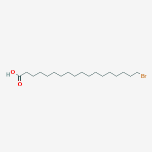 Chemical structure of 18-Bromooctadecanoic acid
