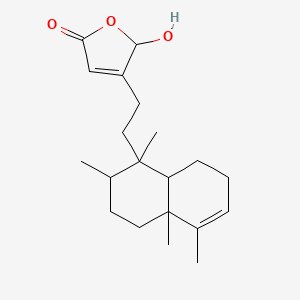 Chemical structure of 16-Hydroxycleroda-3,13-dien-15,16-olide