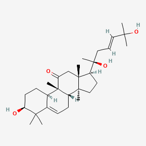 Chemical structure of 16-Desoxycucurbitacin V