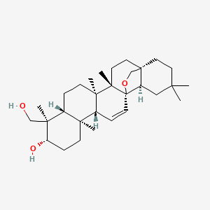 Chemical structure of 16-Deoxysaikogenin F