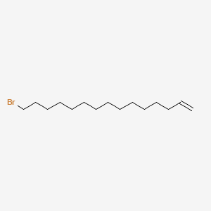 Chemical structure of 15-Bromopentadec-1-ene