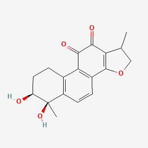 Chemical structure of 15,16-Dihydrotanshindiol B