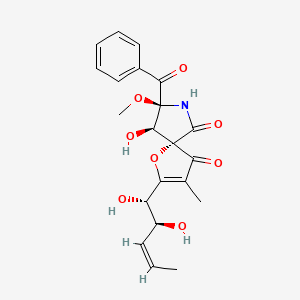 Chemical structure of 14-Norpseurotin A