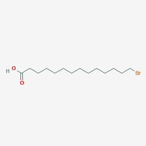 Chemical structure of 14-bromotetradecanoic acid