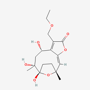 Chemical structure of 13-O-Ethylpiptocarphol