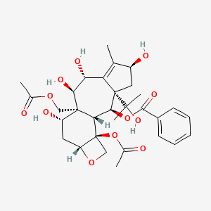 Chemical structure of 13-O-Deacetyltaxumairol Z