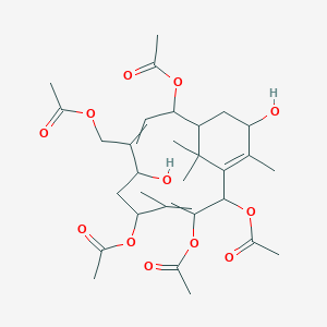 Chemical structure of 13-Deacetyltaxachitriene A