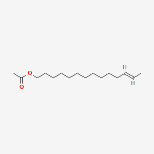 Chemical structure of (E)-Tetradec-12-enyl acetate