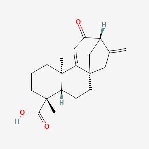 Chemical structure of 12-Oxograndiflorenic acid