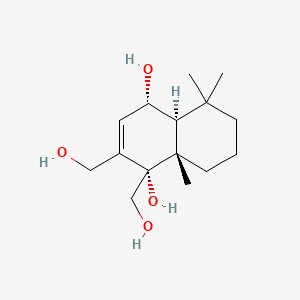 Chemical structure of 12-Hydroxyalbrassitriol