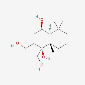 Chemical structure of 12-Hydroxy-6-epi-albrassitriol