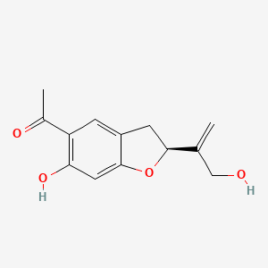 Chemical structure of 12-Hydroxy-2,3-dihydroeuparin