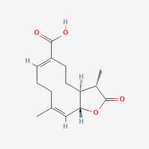 Chemical structure of 11β,13-Dihydrotaraxinic acid
