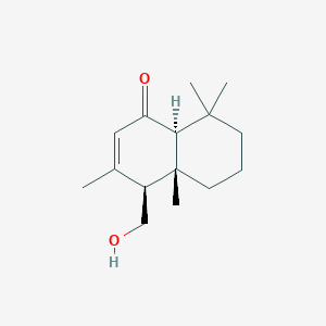 Chemical structure of 11-Hydroxydrim-7-en-6-one