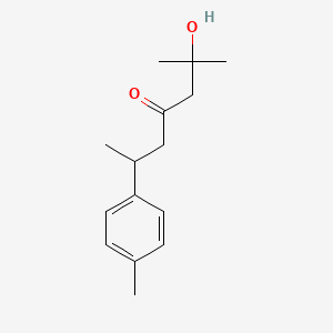 Chemical structure of 11-Hydroxybisabola-1,3,5-trien-9-one