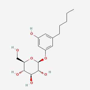 Chemical structure of 11-Dehydroxygrevilloside B