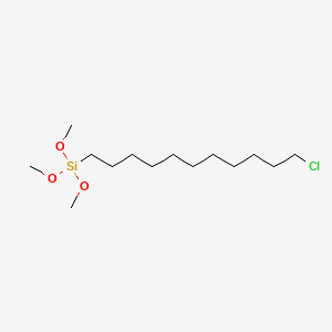 Chemical structure of 11-CHLOROUNDECYLTRIMETHOXYSILANE