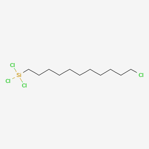 Chemical structure of 11-CHLOROUNDECYLTRICHLOROSILANE