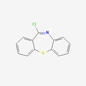 Chemical structure of 11-Chlorodibenzo[b,f][1,4]thiazepine