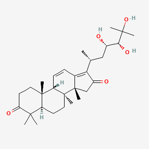Chemical structure of 11-Anhydro-16-oxoalisol A