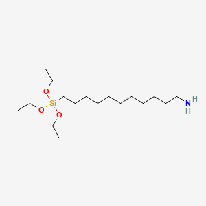 Chemical structure of 11-AMINOUNDECYLTRIETHOXYSILANE