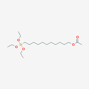 Chemical structure of 11-ACETOXYUNDECYLTRIETHOXYSILANE