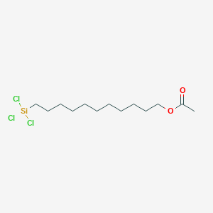 Chemical structure of 11-ACETOXYUNDECYLTRICHLOROSILANE