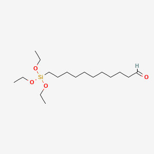 Chemical structure of 11-(TRIETHOXYSILYL)UNDECANAL