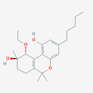 Chemical structure of 10-O-Ethylcannabitriol