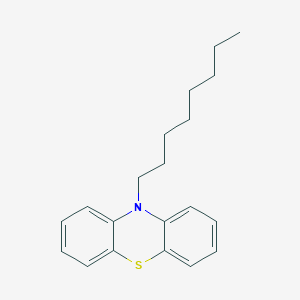 Chemical structure of 10-octyl-10H-phenothiazine