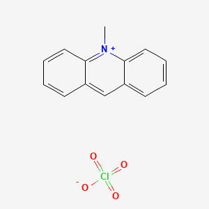 Chemical structure of 10-Methylacridinium Perchlorate