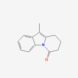Chemical structure of 10-Methyl-8,9-dihydropyrido[1,2-a]indol-6(7H)-one