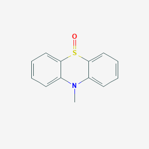 Chemical structure of 10-methyl-10H-phenothiazine 5-oxide