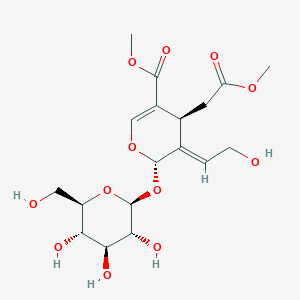Chemical structure of 10-Hydroxyoleoside dimethyl ester
