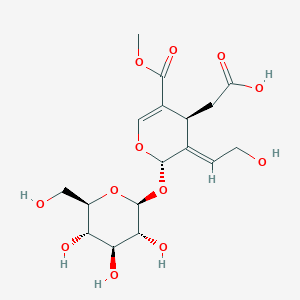 Chemical structure of 10-Hydroxyoleoside 11-methyl ester