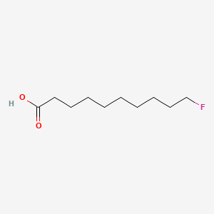 Chemical structure of 10-Fluoro-capric acid