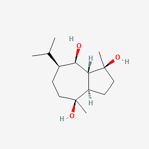Chemical structure of 10-Epiteuclatriol