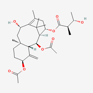 Chemical structure of 10-Deacetylyunnanxane