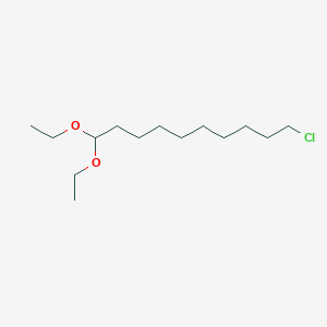 Chemical structure of 10-Chloro-1,1-Diethoxydecane